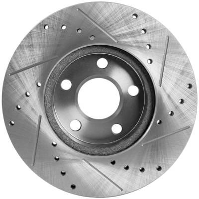 New Cross-Drilled And Slotted Brake Disc Compatible With Buick Chevrolet Pontiac Skylark Luxury thumbnail 8