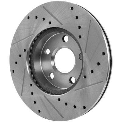 New Cross-Drilled And Slotted Brake Disc Compatible With Buick Chevrolet Pontiac Skylark Luxury thumbnail 12