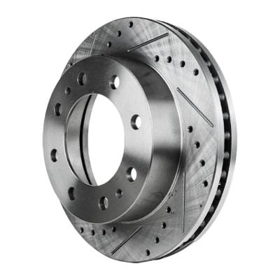 New Cross-Drilled Brake Disc Compatible With Chevrolet Silverado 1500 Ls 8 Cyl 6.0L Avalanche 2500 thumbnail 6