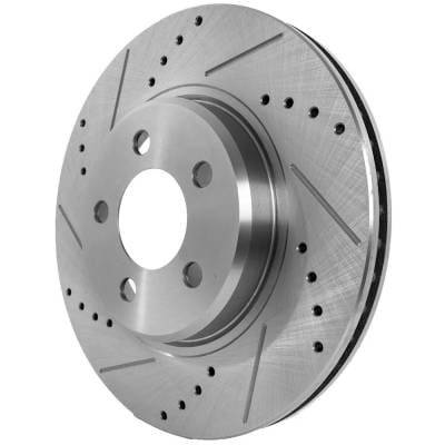 New Cross-Drilled Brake Disc Compatible With Chrysler Dodge Challenger Sxt 6 Cyl 3.5L 300 Touring 6 thumbnail 3