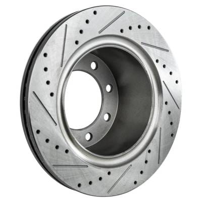 New Cross-Drilled Brake Disc Compatible With Dodge Ram 3500 Sxt 8 Cyl 5.7L 2500 St 6 Cyl 6.7L 3500 thumbnail 10