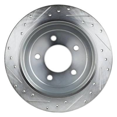 New Cross-Drilled Brake Disc Compatible With Ford Lincoln Expedition Eddie Bauer 8 Cyl 5.4L thumbnail 8