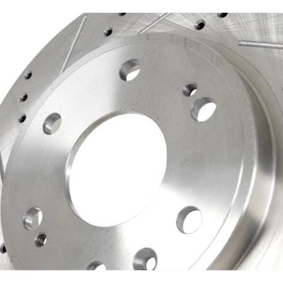 New Cross-Drilled Brake Disc Compatible With Cadillac Chevrolet Xts Vsport Platinum 6 Cyl 3.6L thumbnail 7
