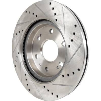 New Cross-Drilled Brake Disc Compatible With Cadillac Chevrolet Escalade Hybrid Platinum 8 Cyl 6.0L thumbnail 4
