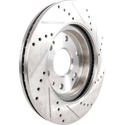 New Cross-Drilled Brake Disc Compatible With Cadillac Chevrolet Tahoe Lt 8 Cyl 5.3L Xts Vsport thumbnail 3