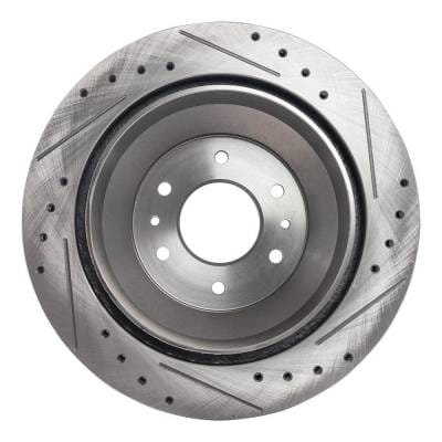 New Cross-Drilled Brake Disc Compatible With Buick Chevrolet Gmc Envoy Xuv Sle 6 Cyl 4.2L thumbnail 8