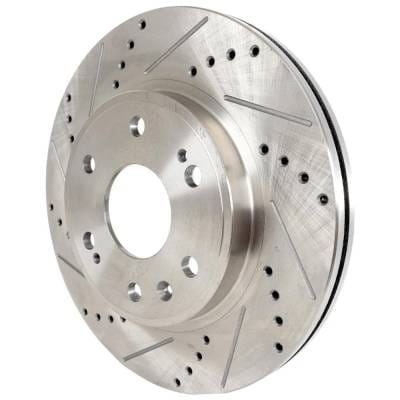 New Cross-Drilled Brake Disc Compatible With Cadillac Chevrolet Escalade Ext Base 8 Cyl 6.2L Xts