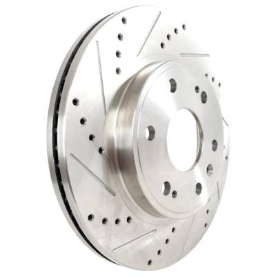 New Cross-Drilled Brake Disc Compatible With Cadillac Chevrolet Escalade Esv Premium 8 Cyl 6.2L thumbnail 2