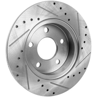 New Cross-Drilled Brake Disc Compatible With Chevrolet Pontiac Saturn Aura Green Line 4 Cyl 2.4L Hhr thumbnail 10