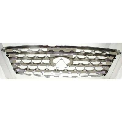 Chrome Grille Assembly Compatible With Infiniti Fx35 Base 6 Cyl 3.5L Fx45 Base 8 Cyl 4.5L 2003-2005 thumbnail 8