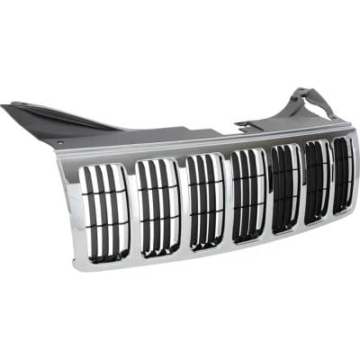 New Chrome Grille Assembly Compatible With Jeep Grand Cherokee Srt8 8 Cyl 6.1L Grand Cherokee 65Th thumbnail 6