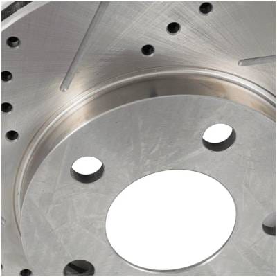 New Cross-Drilled And Slotted Brake Disc Compatible With Chevrolet Oldsmobile Pontiac Grand Am Se 4 thumbnail 8