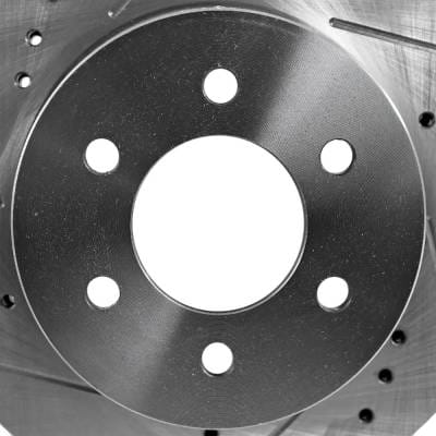 New Cross-Drilled Brake Disc Compatible With Chevrolet K1500 Wt 8 Cyl 5.0L K1500 Base 8 Cyl 6.5L thumbnail 14