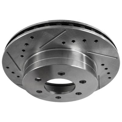 New Cross-Drilled Brake Disc Compatible With Chevrolet K1500 Base 8 Cyl 5.0L K1500 Suburban Base 8 thumbnail 12