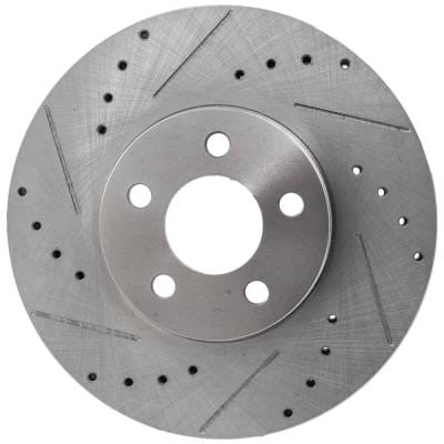 New Cross-Drilled And Slotted Brake Disc Compatible With Chrysler Pt Cruiser Couture Edition 4 Cyl thumbnail 2