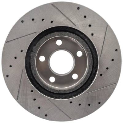 New Cross-Drilled And Slotted Brake Disc Compatible With Chrysler Pt Cruiser Couture Edition 4 Cyl thumbnail 8