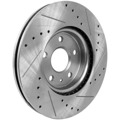 New Cross-Drilled Brake Disc Compatible With Buick Chevrolet Gmc Lacrosse Premium 4 Cyl 2.4L Malibu thumbnail 10