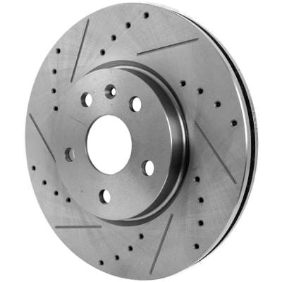New Cross-Drilled Brake Disc Compatible With Buick Chevrolet Gmc Lacrosse Convenience 6 Cyl 3.6L thumbnail 6