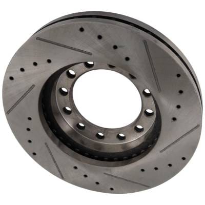 New Cross-Drilled And Slotted Brake Disc Compatible With Chevrolet Gmc Isuzu W3500 Forward W3s042 4 thumbnail 4