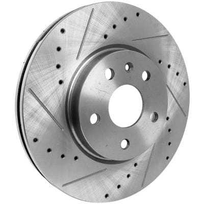 New Cross-Drilled Brake Disc Compatible With Buick Chevrolet Gmc Regal Cxl 4 Cyl 2.4L Corvette thumbnail 4