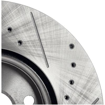 New Cross-Drilled Brake Disc Compatible With Buick Chevrolet Gmc Equinox Premier 4 Cyl 2.4L Equinox thumbnail 14