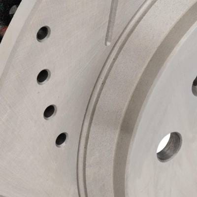 New Cross-Drilled Brake Disc Compatible With Buick Chevrolet Lucerne Cxl 6 Cyl 3.8L Impala Police 6 thumbnail 8
