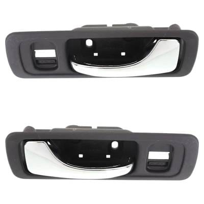 Front Driver And Passenger Side Interior Door Handle Compatible With 1996-2004 Acura Rl Gray Bezel thumbnail 4