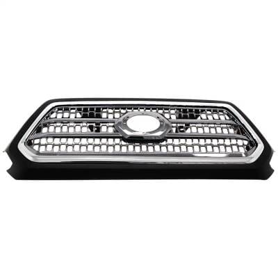 New Chrome Grille Assembly Compatible With Toyota Tacoma Trd Off-Road 6 Cyl 3.5L Tacoma Trd Sport 6 thumbnail 2