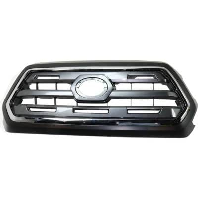 Chrome Shell Grille Assembly Compatible With Toyota Tacoma Limited 6 Cyl 3.5L 2016-2017 To1200409 thumbnail 2