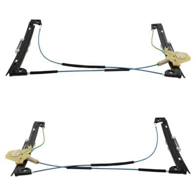 New Front Left And Front Right Window Regulator Compatible With Mini Cooper Base 4 Cyl 1.6L 2005 thumbnail 4