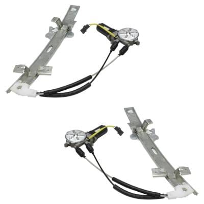 Driver And Passenger Side Front Window Regulator Set With Motor Compatible With 1991-1996 Dodge thumbnail 4