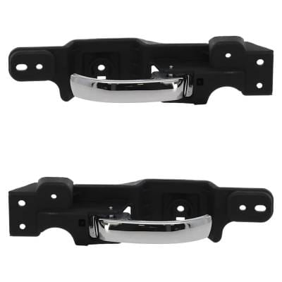 Front Left And Right Interior Door Handle Compatible With 2008-2014 Dodge Challenger Chrome Without