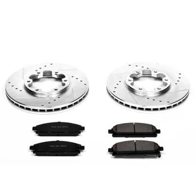 New Front Brake Disc And Pad Kit Compatible With Nissan Pathfinder Xe 6 Cyl 3.3L Pathfinder Le 6 Cyl thumbnail 4