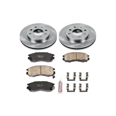 New Front Brake Disc And Pad Kit Compatible With Eagle Summit Lx 4 Cyl 2.4L Summit Base 4 Cyl 1.8L thumbnail 4