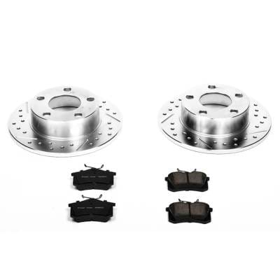 Cross-Drilled Brake Disc And Pad Kit Compatible With Audi A6 Quattro Base 6 Cyl 2.8L A6 Quattro Base thumbnail 4
