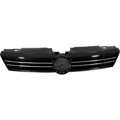 New Chrome Insert Grille Assembly Compatible With Volkswagen Jetta Comfort Tdi 4 Cyl 2.0L Jetta thumbnail 8