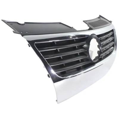 New Chrome Shell Grille Assembly Compatible With Volkswagen Passat Turbo 4 Cyl 2.0L Passat Vr6 6 Cyl thumbnail 6