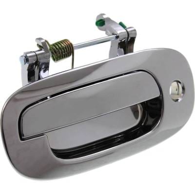 Front Left (Driver Side) Exterior Door Handle Compatible With 1997-1999 Dodge Dakota Chrome With Key thumbnail 6