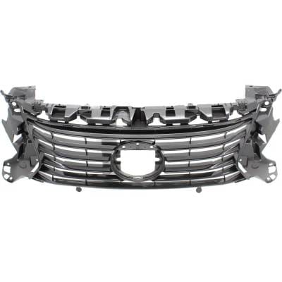 Gray Grille Assembly Compatible With Lexus Es350 Base 6 Cyl 3.5L Es300h Base 4 Cyl 2.5L 2016-2018 By thumbnail 2