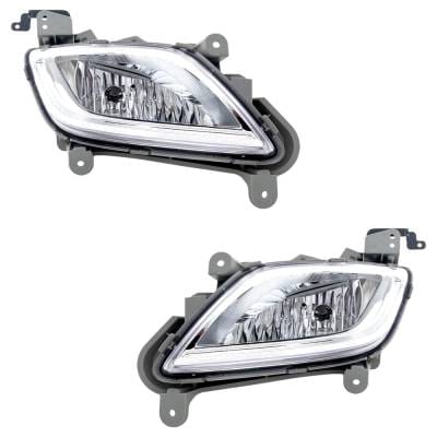 New Front Left And Front Right Fog Light Compatible With Hyundai Veloster Turbo 4 Cyl 1.6L Veloster thumbnail 3