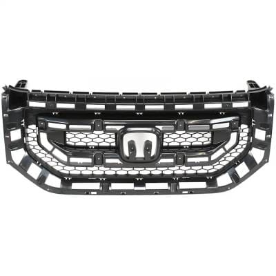 New Gray Grille Assembly Compatible With Honda Pilot Lx 6 Cyl 3.5L Pilot Ex 6 Cyl 3.5L Pilot Ex-L 6 thumbnail 2
