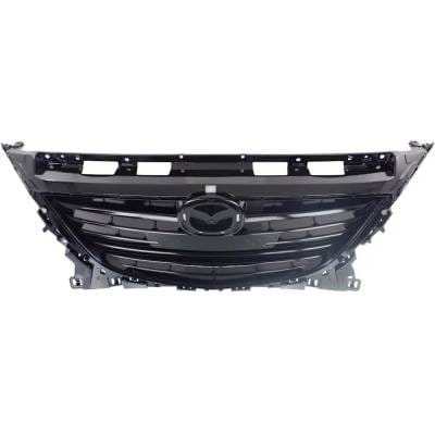 New Black Grille Assembly Compatible With Mazda 3 S Grand Touring 4 Cyl 2.5L 3 S Touring 4 Cyl 2.5L thumbnail 8
