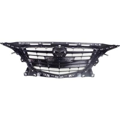 New Black Grille Assembly Compatible With Mazda 3 S Grand Touring 4 Cyl 2.5L 3 S Touring 4 Cyl 2.5L thumbnail 10
