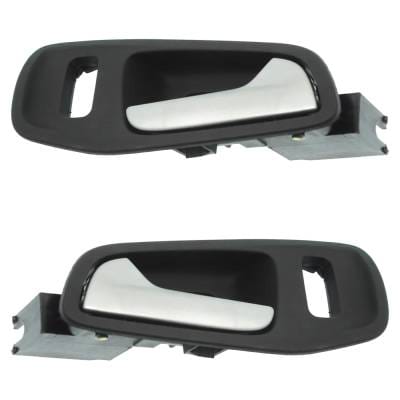 Front Driver And Passenger Side Interior Door Handle Compatible With 2014-2018 Ford Transit Chrome thumbnail 2