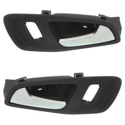 Front Driver And Passenger Side Interior Door Handle Compatible With 2014-2018 Ford Transit Chrome thumbnail 4