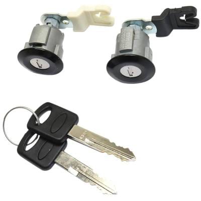 New Black Door Lock Cylinder Compatible With Ford F-350 Super Duty King Ranch 8 Cyl 5.4L F-250 Super thumbnail 2