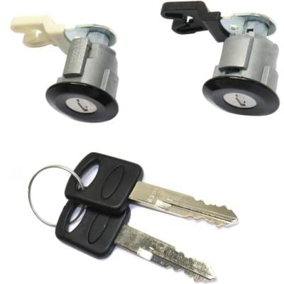 New Black Door Lock Cylinder Compatible With Ford E-350 Club Wagon Chateau 8 Cyl 5.4L E-350 Club thumbnail 10