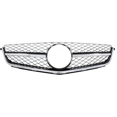 New Chrome Shell Grille Assembly Compatible With Mercedes Benz C63 Amg Edition 507 8 Cyl 6.3L C63 thumbnail 2