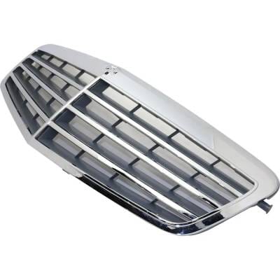 New Chrome Insert Grille Assembly Compatible With Mercedes Benz E550 4Matic 8 Cyl 4.7L E350 4Matic 6 thumbnail 4