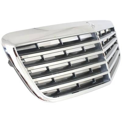 New Chrome Shell Grille Assembly Compatible With Mercedes Benz E550 Base 8 Cyl 5.5L E280 4Matic 6 thumbnail 6